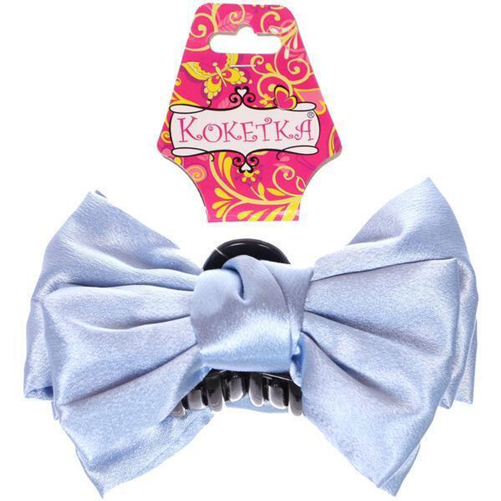 Заколка-краб для волос "ПЕРСЕЯ", цвет небесный, 14,5*9см