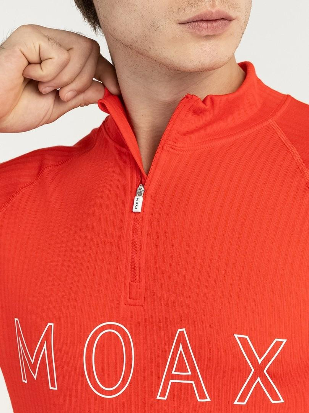 Терморубашка MOAX Race LS с воротником мужская, ярко-красный, MX114041-99992