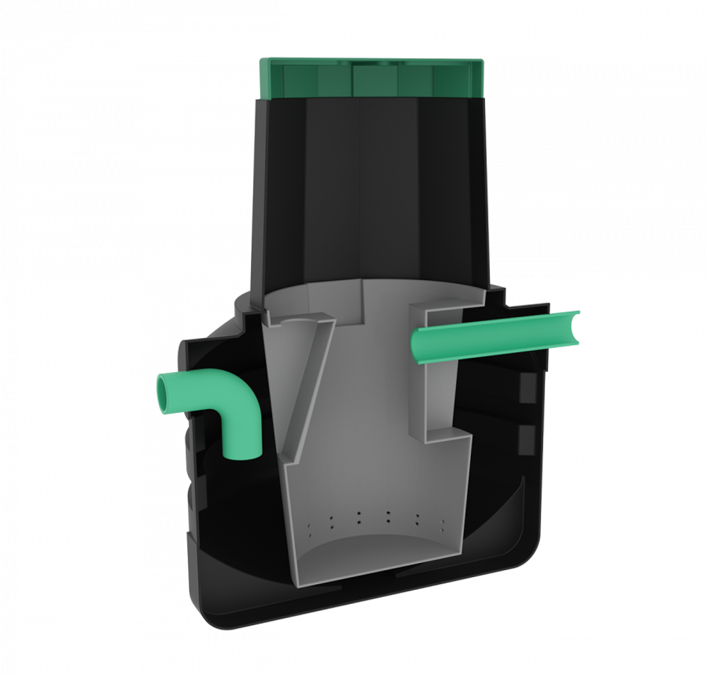 Промышленный жироуловитель Мультпласт Термит 700(1100x1100x1530см;50кг;) - арт.555485.17