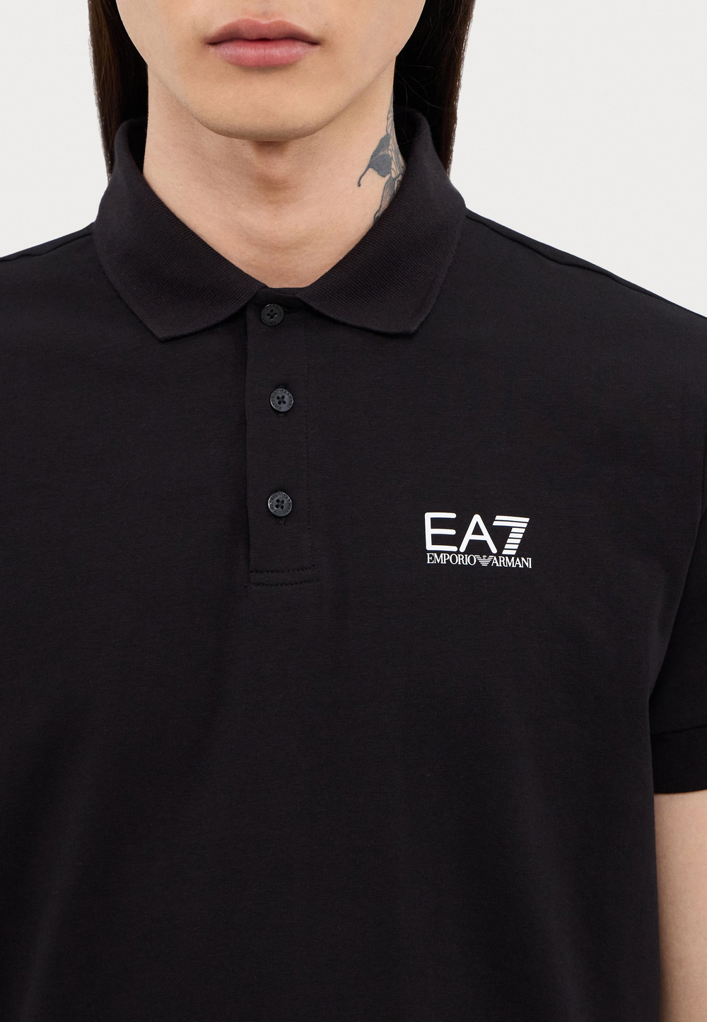 EA7 Emporio Armani Футболка-поло - Чёрный
