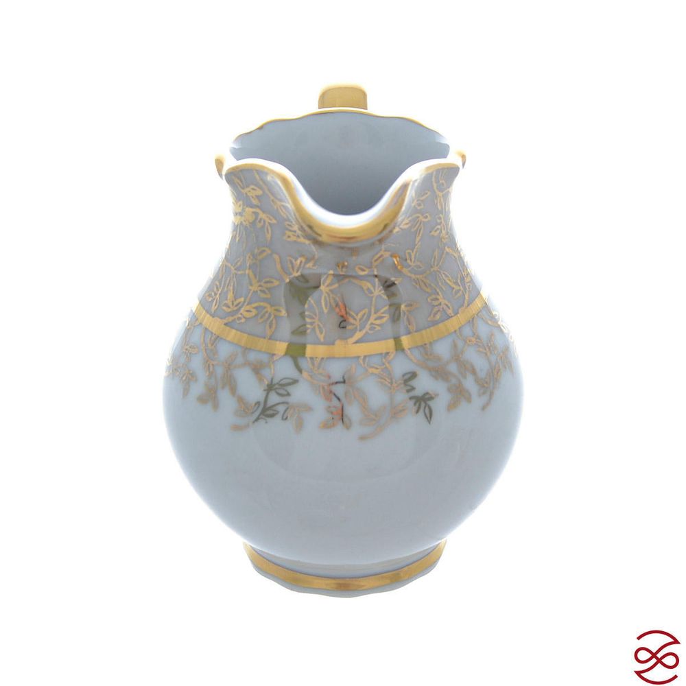 Кофейный сервиз мокко Queen's Лист Бежевый 6 персон 15 предметов