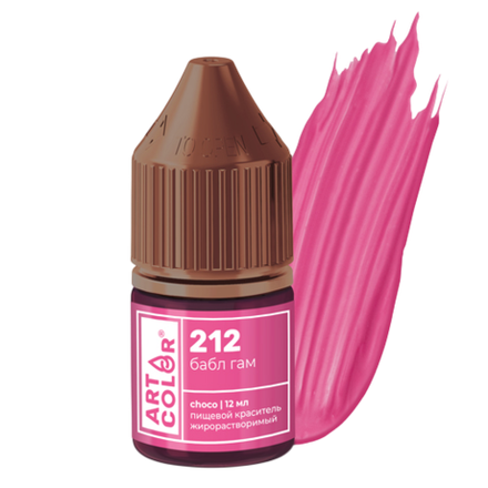 Пищевой гелевый краситель Art Color Choco "Бабл гам"