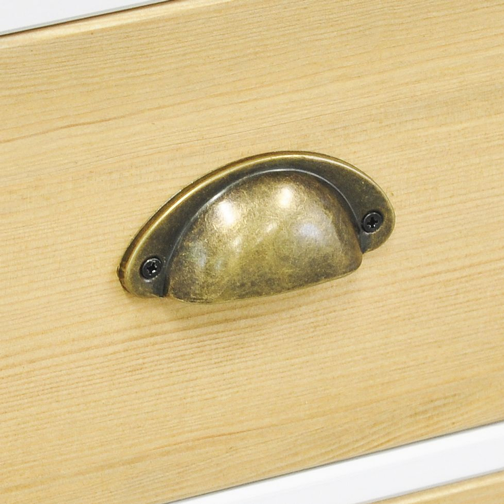 Комод деревянный Тэа с полкой из сосны, 6 ящиков