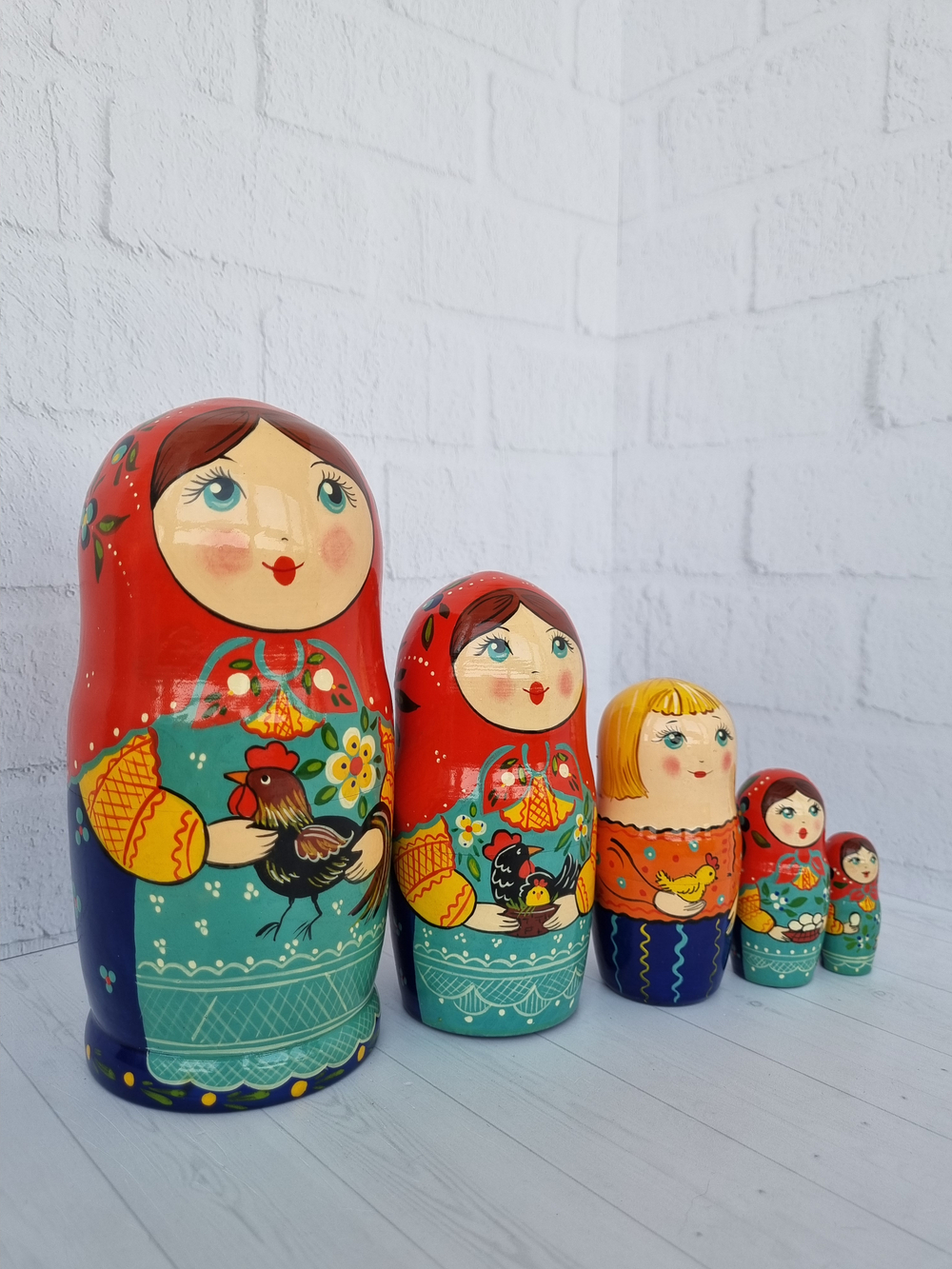 Матрешка "с курочкой" традиция 5мест
