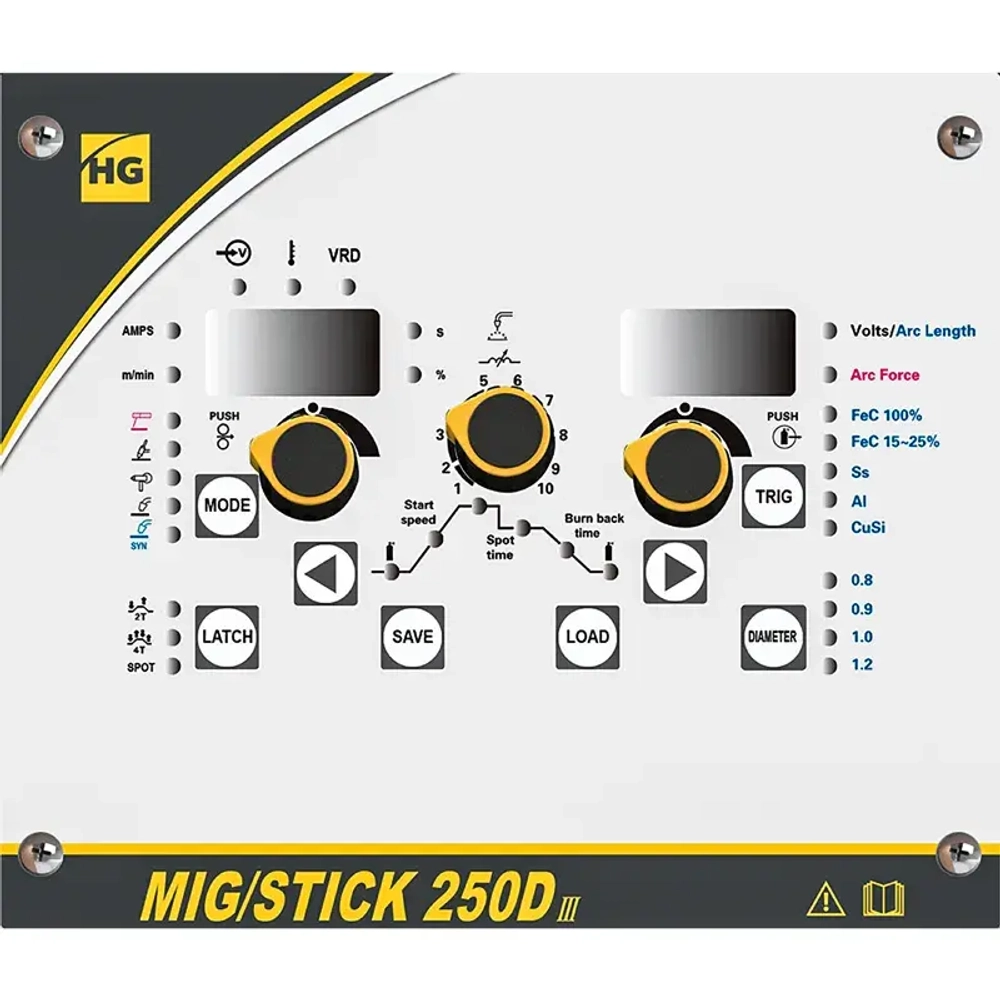 Hugong MIG/STICK 250D III сварочный полуавтомат без горелки 040716