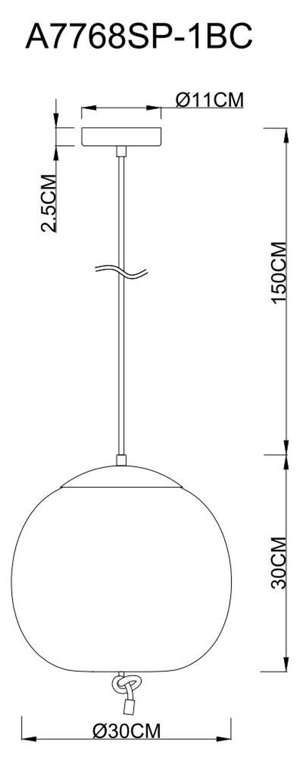 Подвесной светильник Arte Lamp A7768SP-1BC