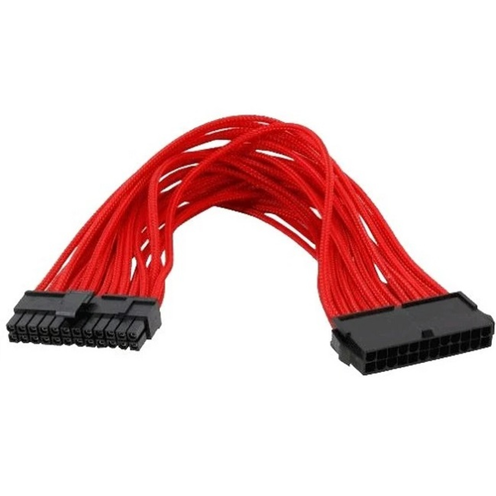 Кабель-удлинительный питания ATX Deepсool 24-pin, 30 cм, красный (EC300-24P-RD)