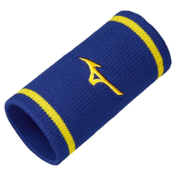 Напульсник теннисный Mizuno Wristband Long With Line - небесный