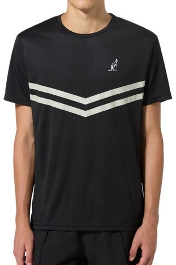 Мужская теннисная футболка Australian Tennis Crew Ace - черный