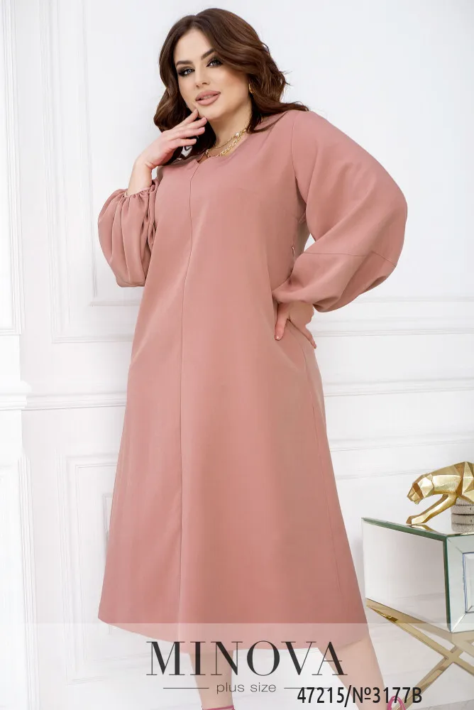 Платье 3177B-пудра Minova