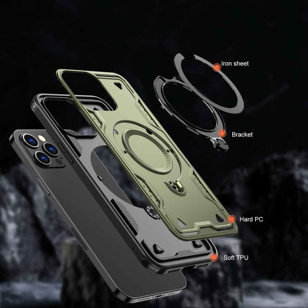 Чехол Magneto Case с кольцом для iPhone 12/12 Pro
