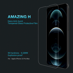 Защитное стекло с прозрачными рамками от Nillkin для iPhone 13 Pro Max и 14 Plus, серия H Anti-Explosion Glass Screen Protector