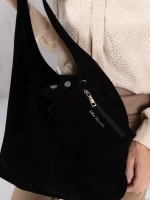 сумка через плечо шоппер натуральная замша