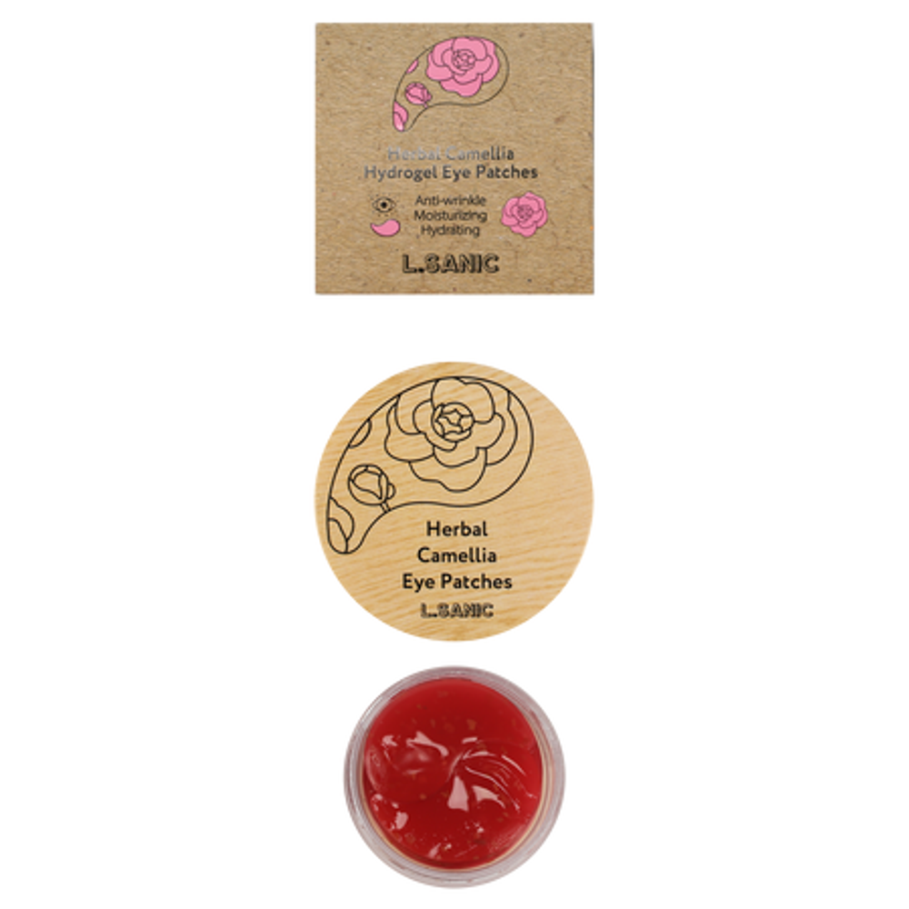 [L.Sanic] Herbal Camellia Hydrogel Eye Patches - Гидрогелевые патчи с экстрактом камелии, 60 шт