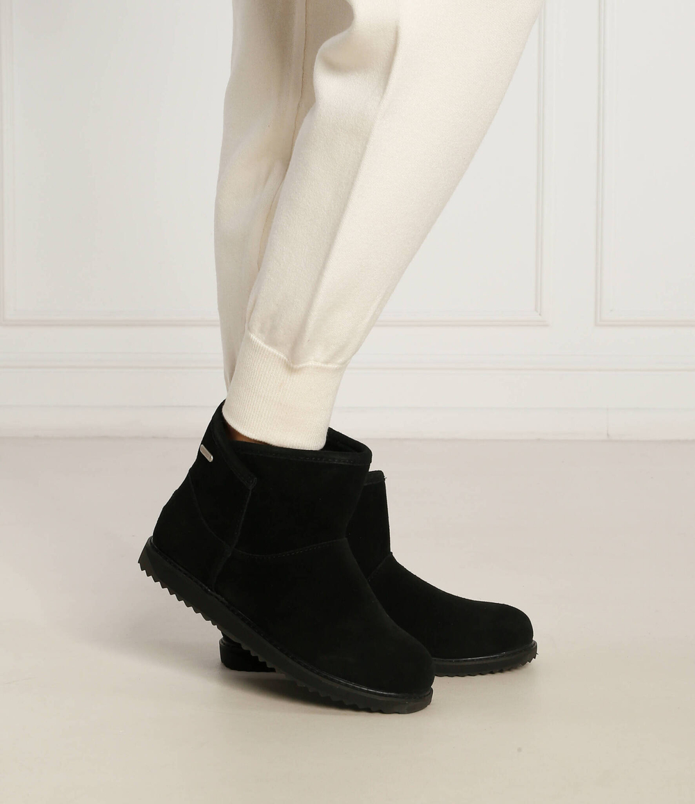 Кожаные угги dofida mini EMU Australia - черный(W12645)