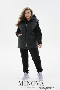 Костюм 2477-черный Minova
