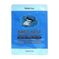 Маска тканевая с экстрактом ласточкиного гнезда FarmStay Visible Difference Mask Sheet Bird's Nest 1шт