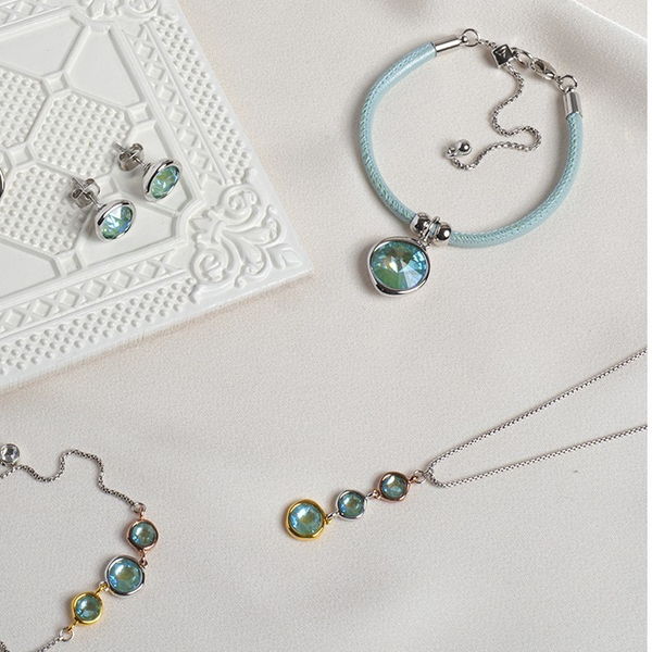 Колье Fiore Luna Green colors B2101SW-N01.16 G/MIX