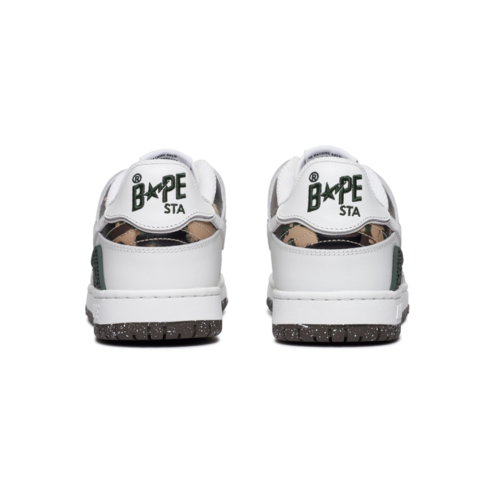 A Bathing Ape Leather Panelled Sneakers