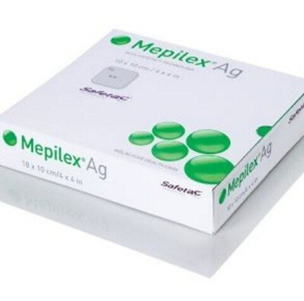 Mepilex Ag с серебром 10х10см, 1шт