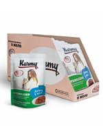 Влажный корм Karmy Sterilized для стерилизованных кошек, лосось в желе, 12 шт x 80 г