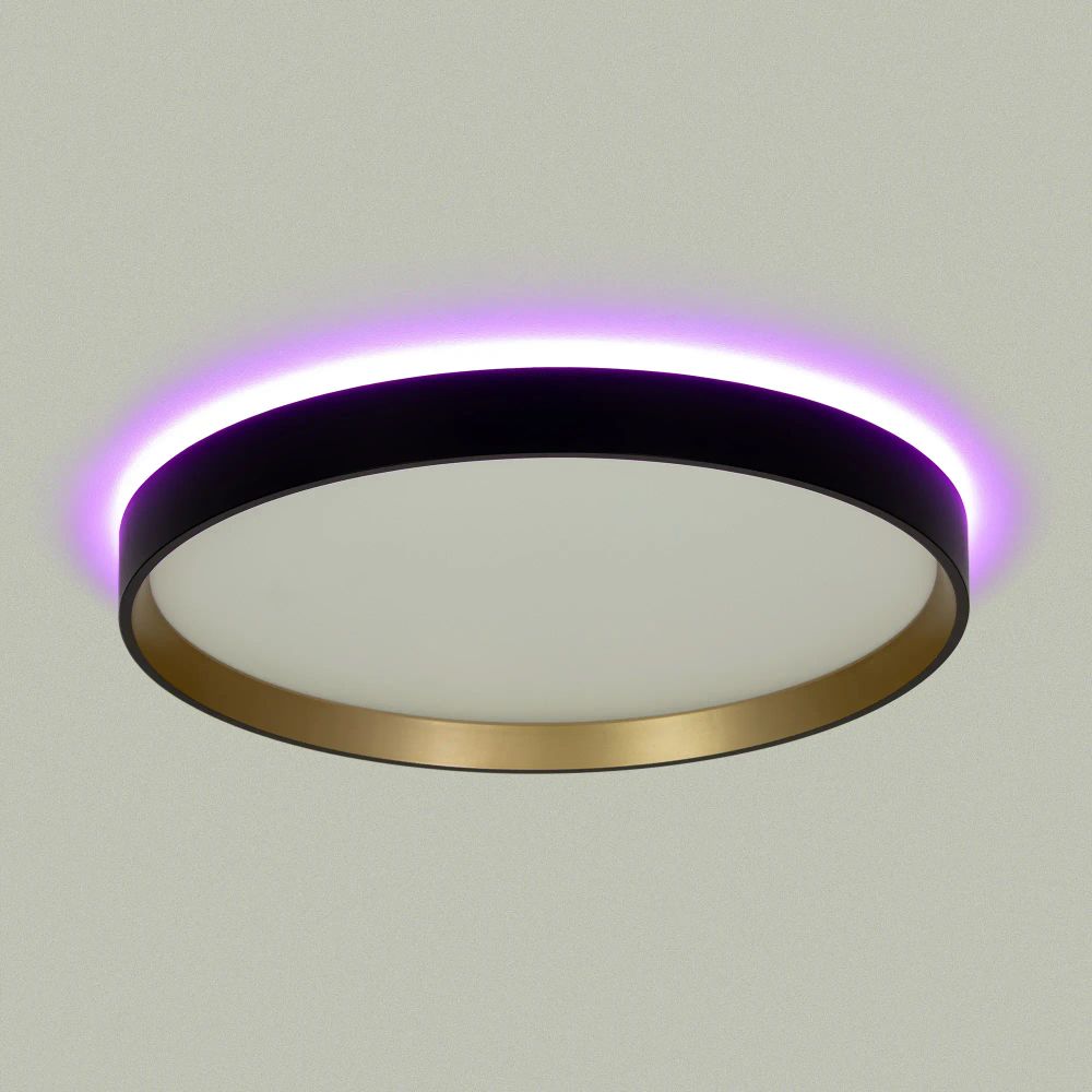 Citilux ETALON CL750321R LED RGB Светильник с пультом Чёрный+Золото