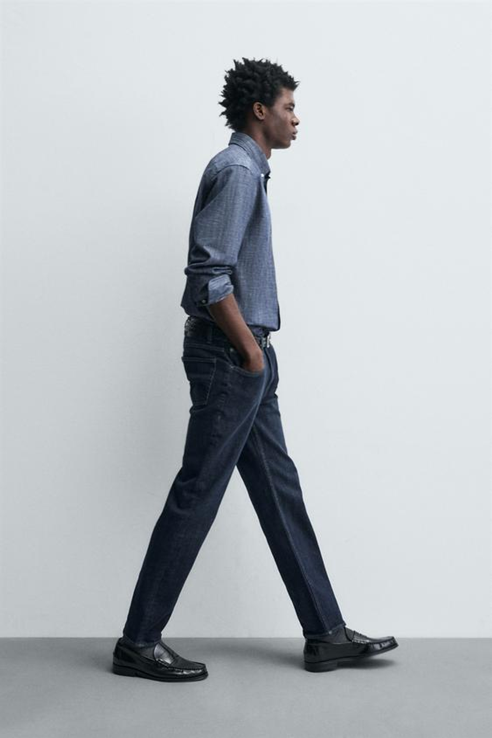 ZARA ДЖИНСЫ SLIM FIT, СИНИЙ