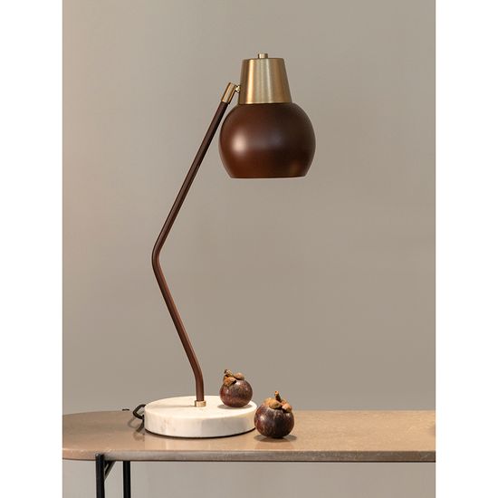 Лампа настольная rond, D18х60 см, сливовая