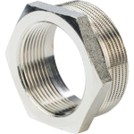 Футорка STOUT SFT 0029 - 2" x 1"1/2 (для стальных труб, латунь никелированная)