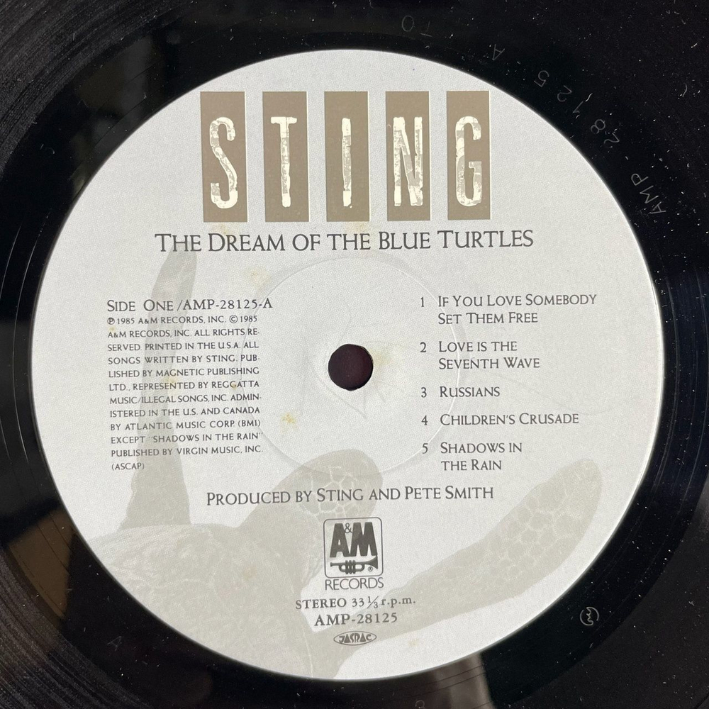 Винтажная виниловая пластинка LP Sting The Dream Of The Blue Turtles (Japan 1985) (Obi) Russians