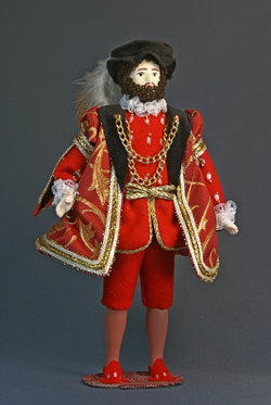 Кукла коллекционная король Генрих VIII