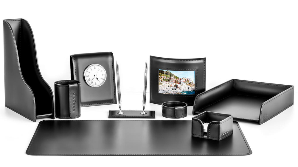 Набор на стол руководителя Zenith арт.1189243935-Black из 9 предметов