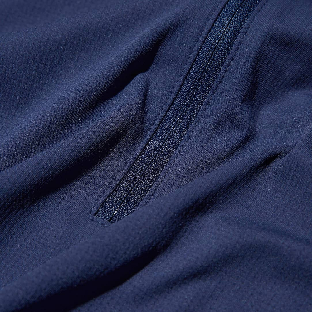 UNIQLO ФУТБОЛКА С ДЛИННЫМИ РУКАВАМИ НА МОЛНИИ, СИНИЙ