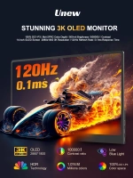 14" Портативный сенсорный игровой монитор Unew CX140TP-B 2880x1800, 120 Гц, OLED