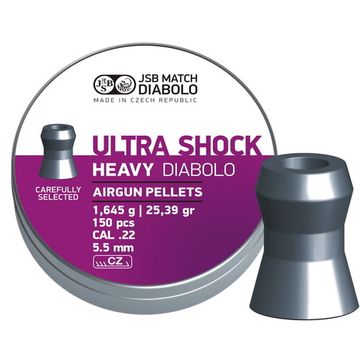 Пули JSB Ultra Shock Heavy 1,645 г. 5,5 мм. (150 шт.)