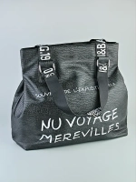 Сумка женская из эко-кожи через плечо шоппер дорожная