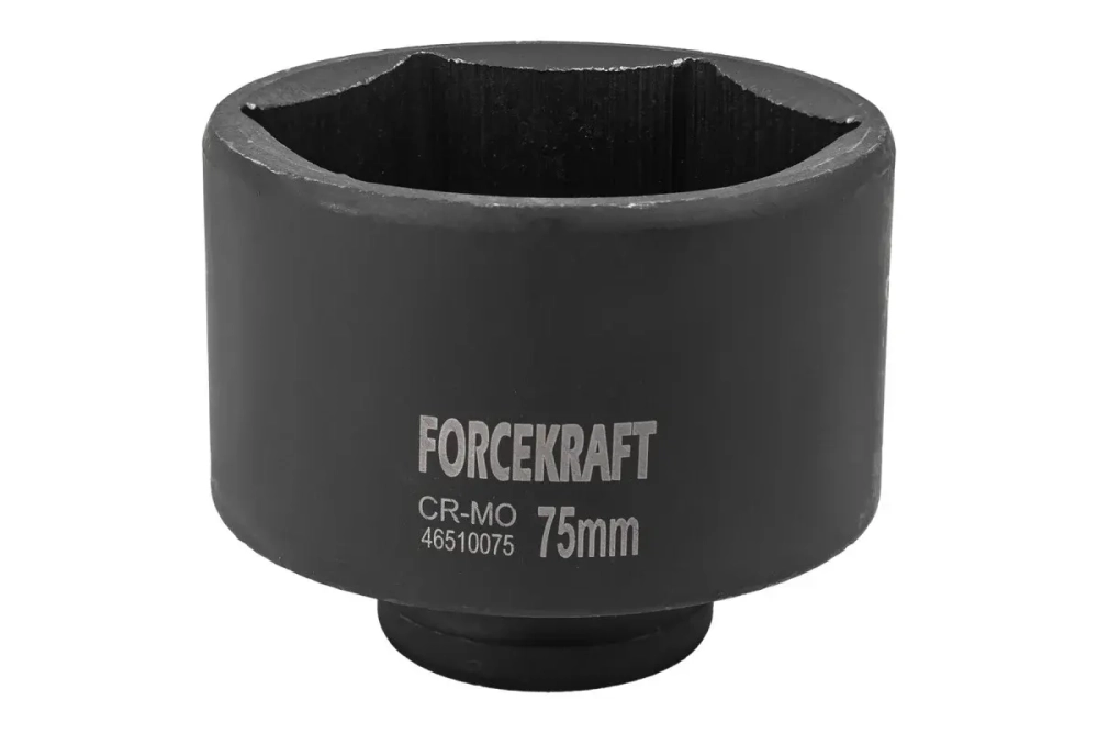 Головка ударная глубокая 6-гранная 75 мм, 3/4"DR FORCEKRAFT FK-46510075(19654)