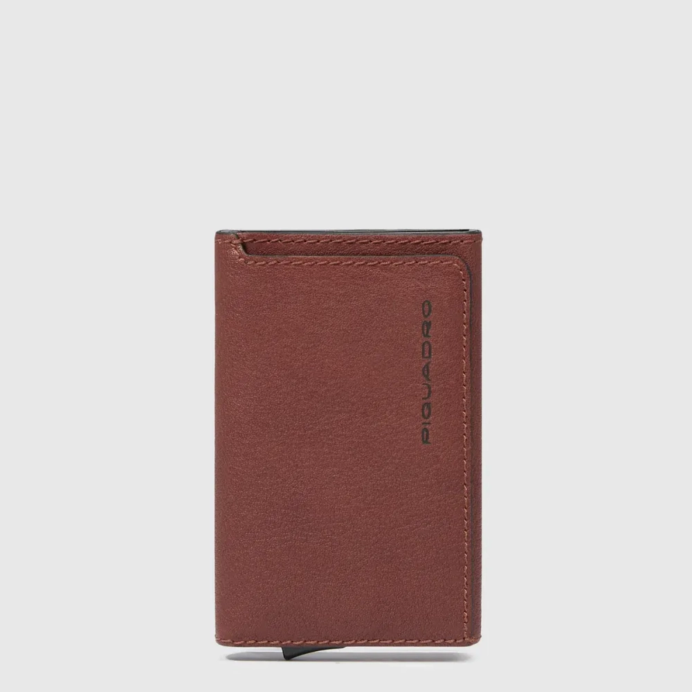 Чехол для кредитных карт Piquadro Black Square/Tabacco