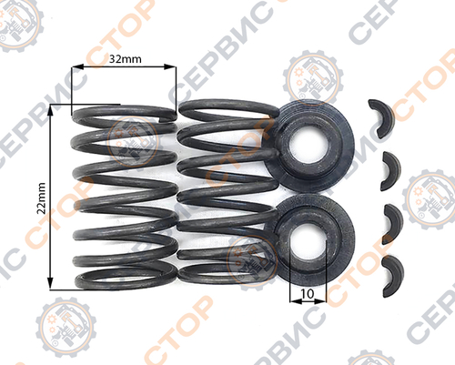 Клапанный механизм на 2 клапана 178F