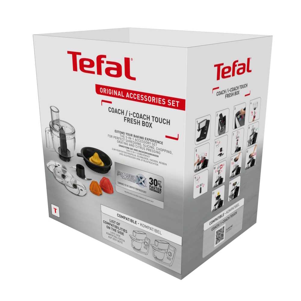 Набор аксессуаров для кухонной машины Tefal Coach Fresh XF652038