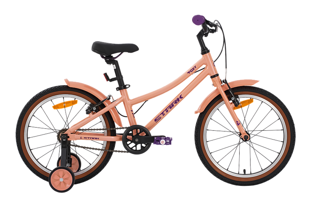 Велосипед 18" Stark'25 Foxy Girl  персик/сиреневый