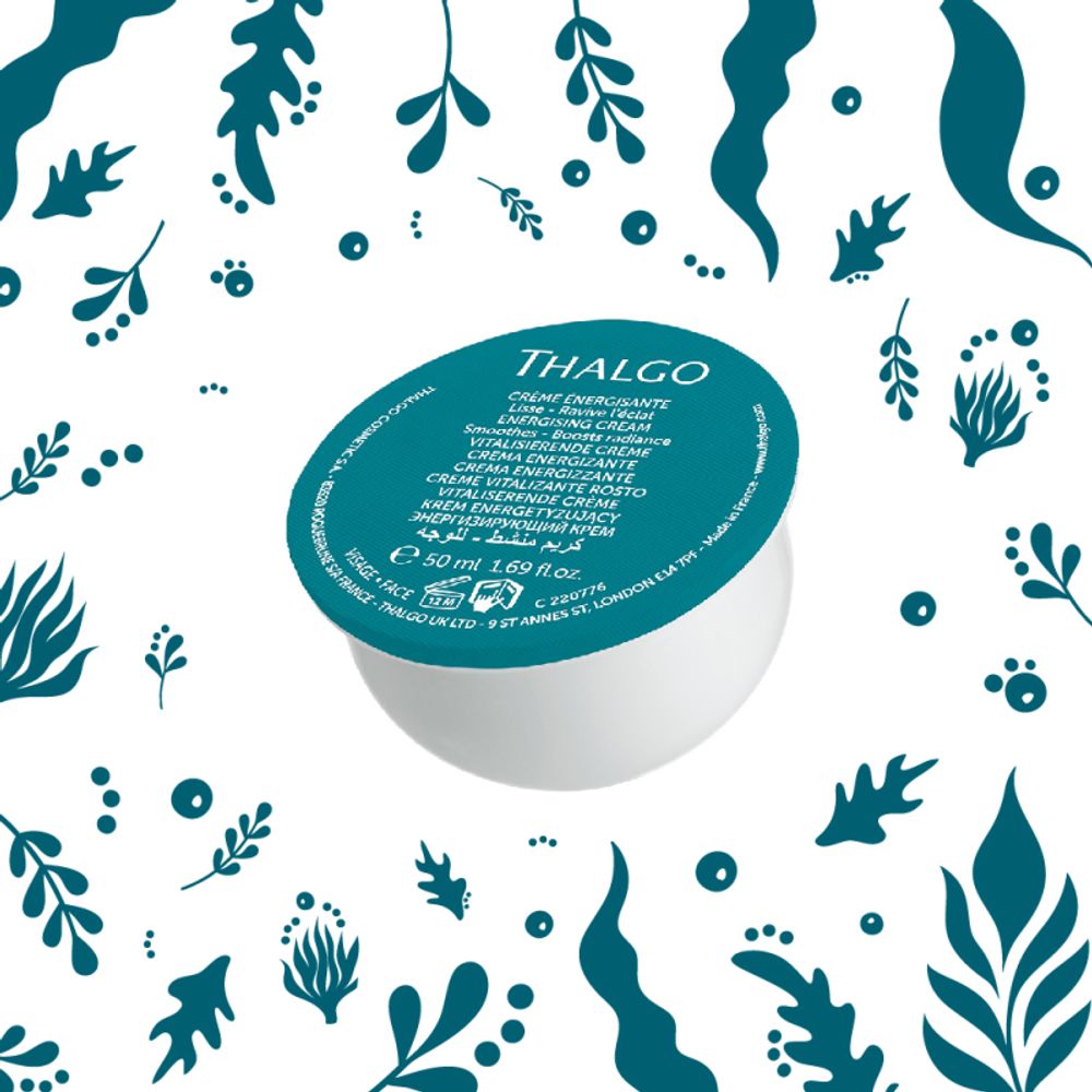 Thalgo Энергизирующий гель-крем для сияния и коррекции морщин Spirulina Boost Energising Gel-Cream Refill Сменный блок50 мл