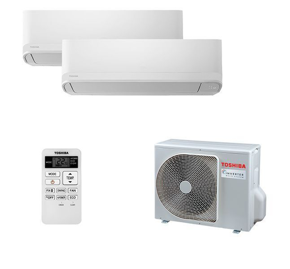 Мульти сплит-система Toshiba на 2 комнаты (15+25 кв.м.) SEIYA