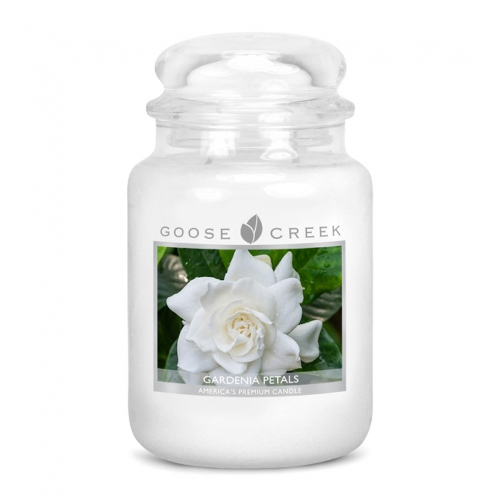 Ароматическая свеча в большой банке 680г Goose Greek Gardenia Petals - Лепестки гардении