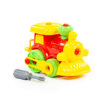 77134/Конструктор-транспорт "Паровозик" (25 эл) (в пакете)255x117x220мм/5