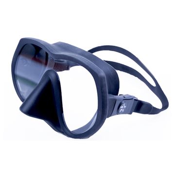 Маска САРГАН Ирень черный силикон прозрачные линзы