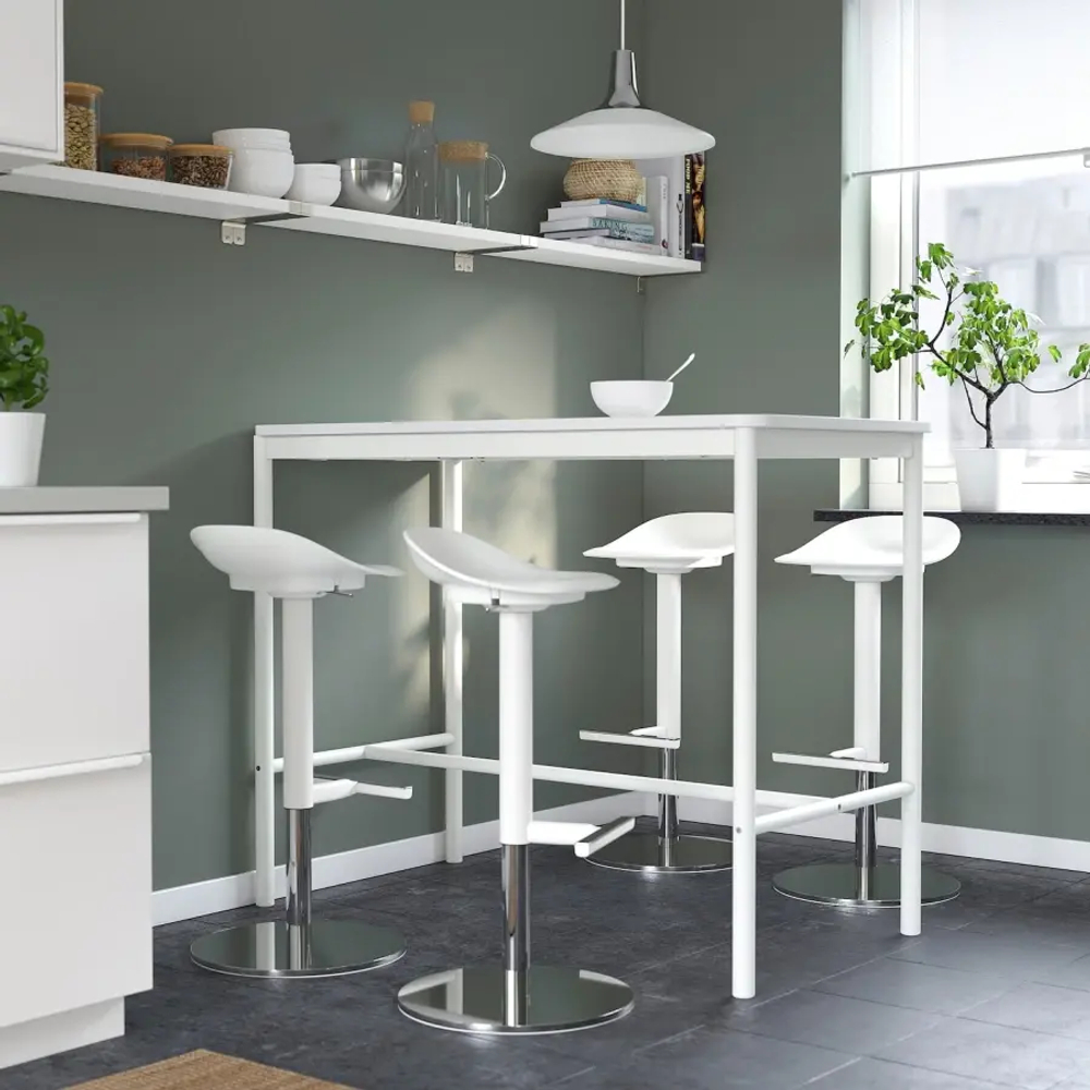 Барный стул - IKEA JANINGE/ЙАНИНГЕ ИКЕА  ,  36х38х84 см, белый