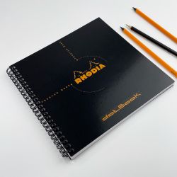 Блокнот Rhodia Classic Reverse Book на спирали 21х21 в точку 80 гр черный (193639C) 5