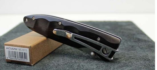 Складной нож Mcusta Basic Folder MC-0013 c клинком из стали VG-10, рукоять дерево (Орех черный)