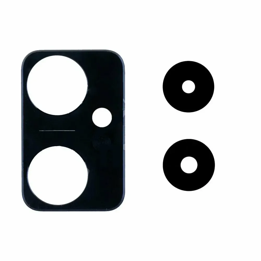 Стекло камеры для Infinix Smart 6 Plus (X6823C) (комплект 3 шт.) Черный